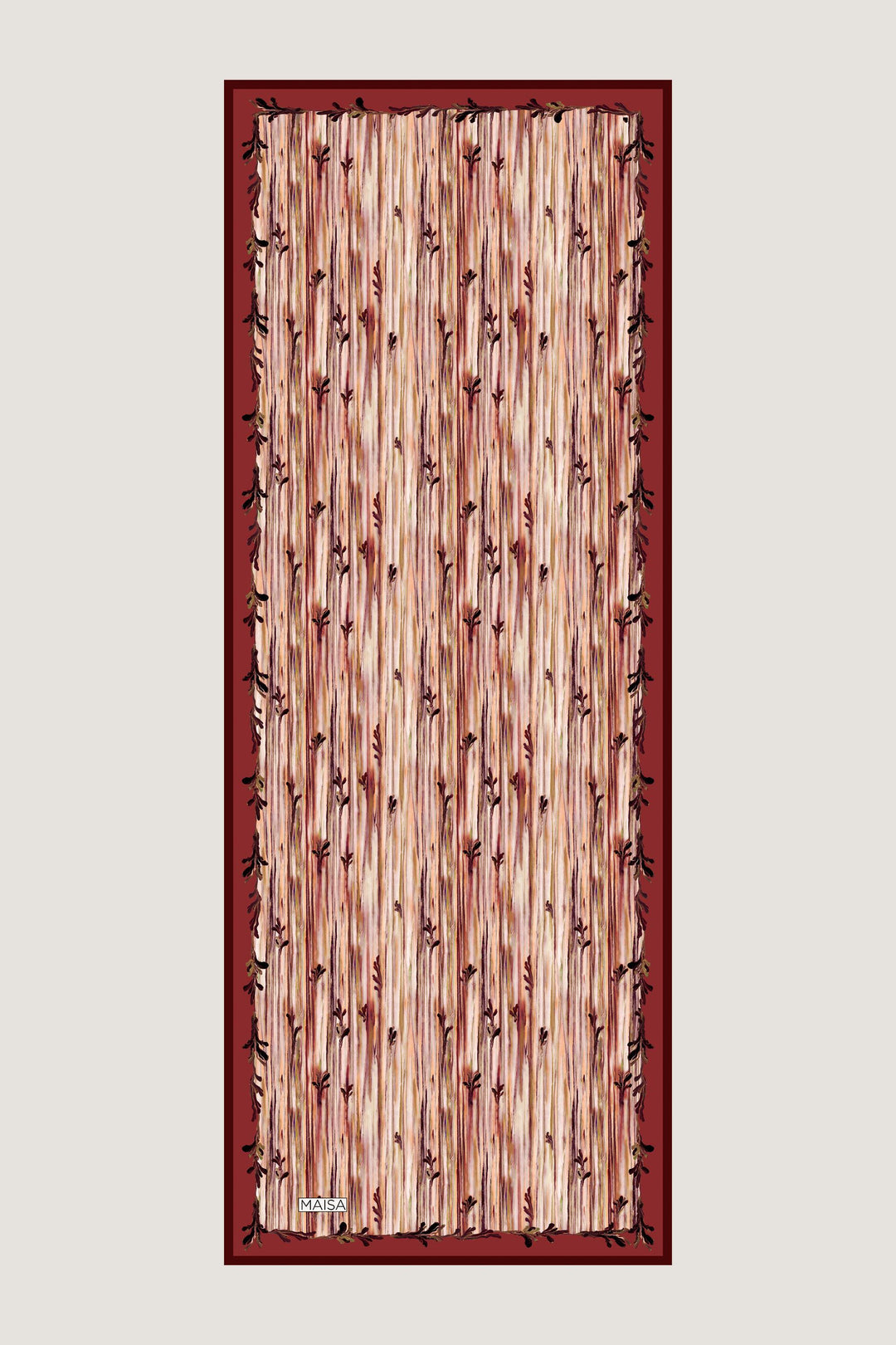 Maisa SUZEN FLOŞ VİSKON ŞAL 70*190 CM - KİREMİT
