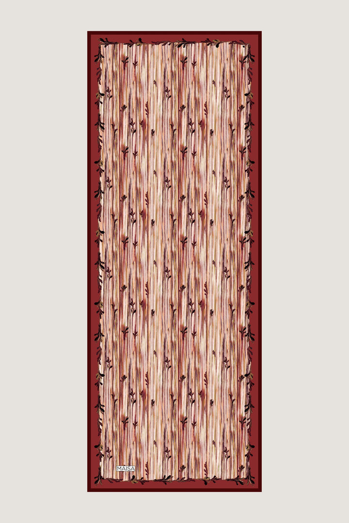 Maisa SUZEN FLOŞ VİSKON ŞAL 70*190 CM - KİREMİT