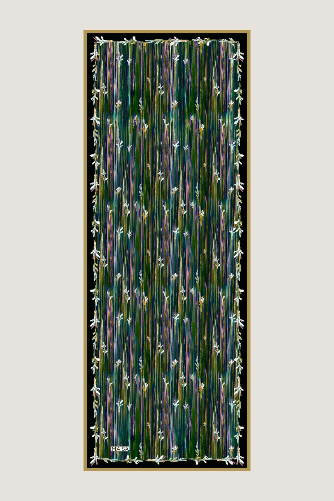 Maisa SUZEN FLOŞ VİSKON ŞAL 70*190 CM - SİYAH