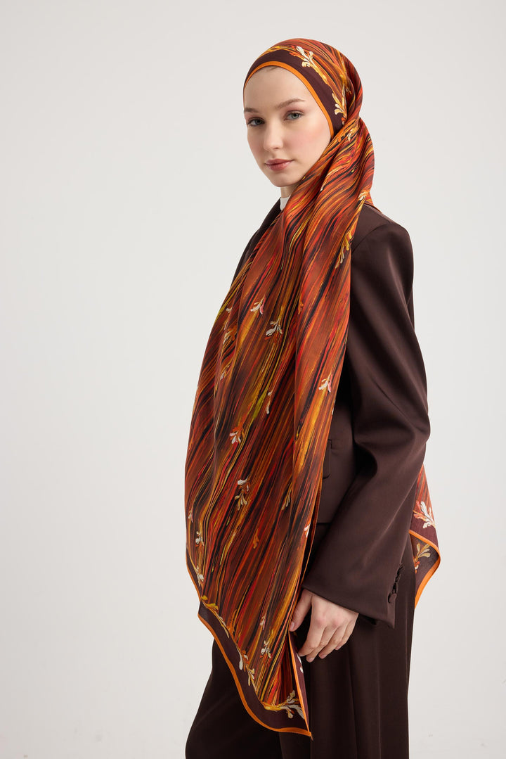 Maisa SUZEN FLOŞ VİSKON ŞAL 70*190 CM - TABA