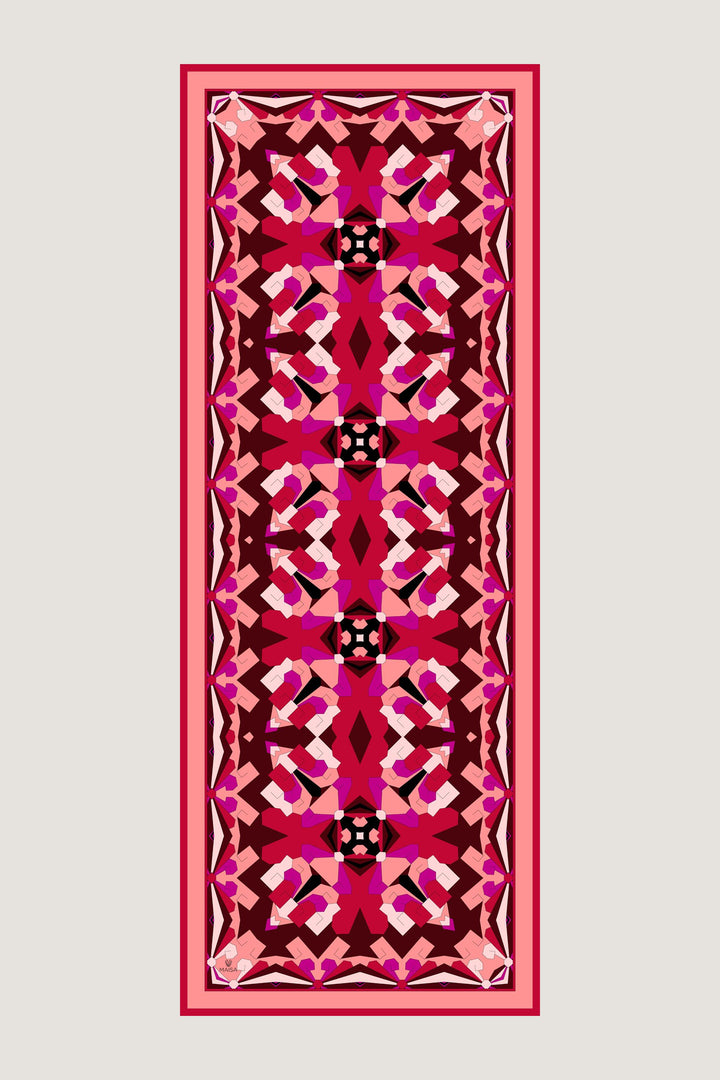 Maisa TARA PAMUK İPEK ŞAL 70*190 CM - KIRMIZI