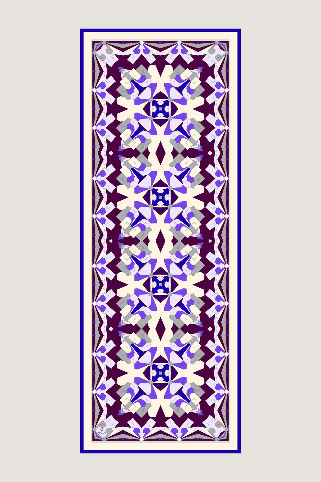 Maisa TARA PAMUK İPEK ŞAL 70*190 CM - MOR