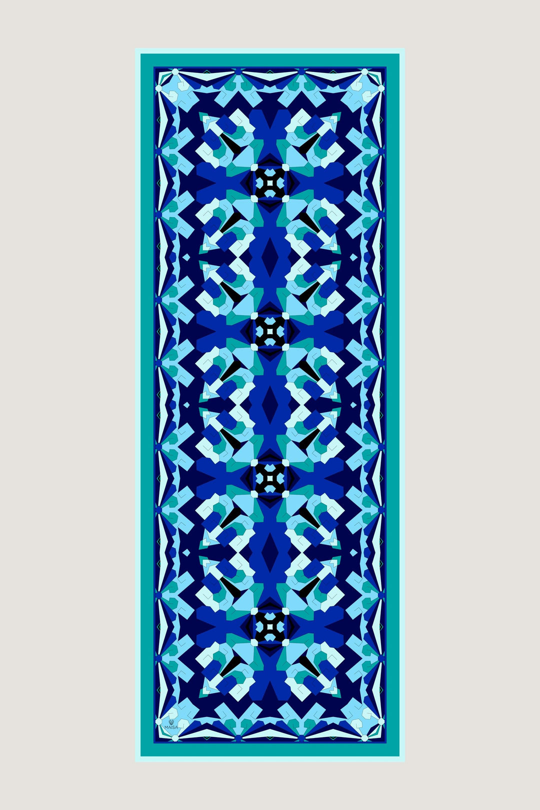 Maisa TARA PAMUK İPEK ŞAL 70*190 CM - TURKUAZ