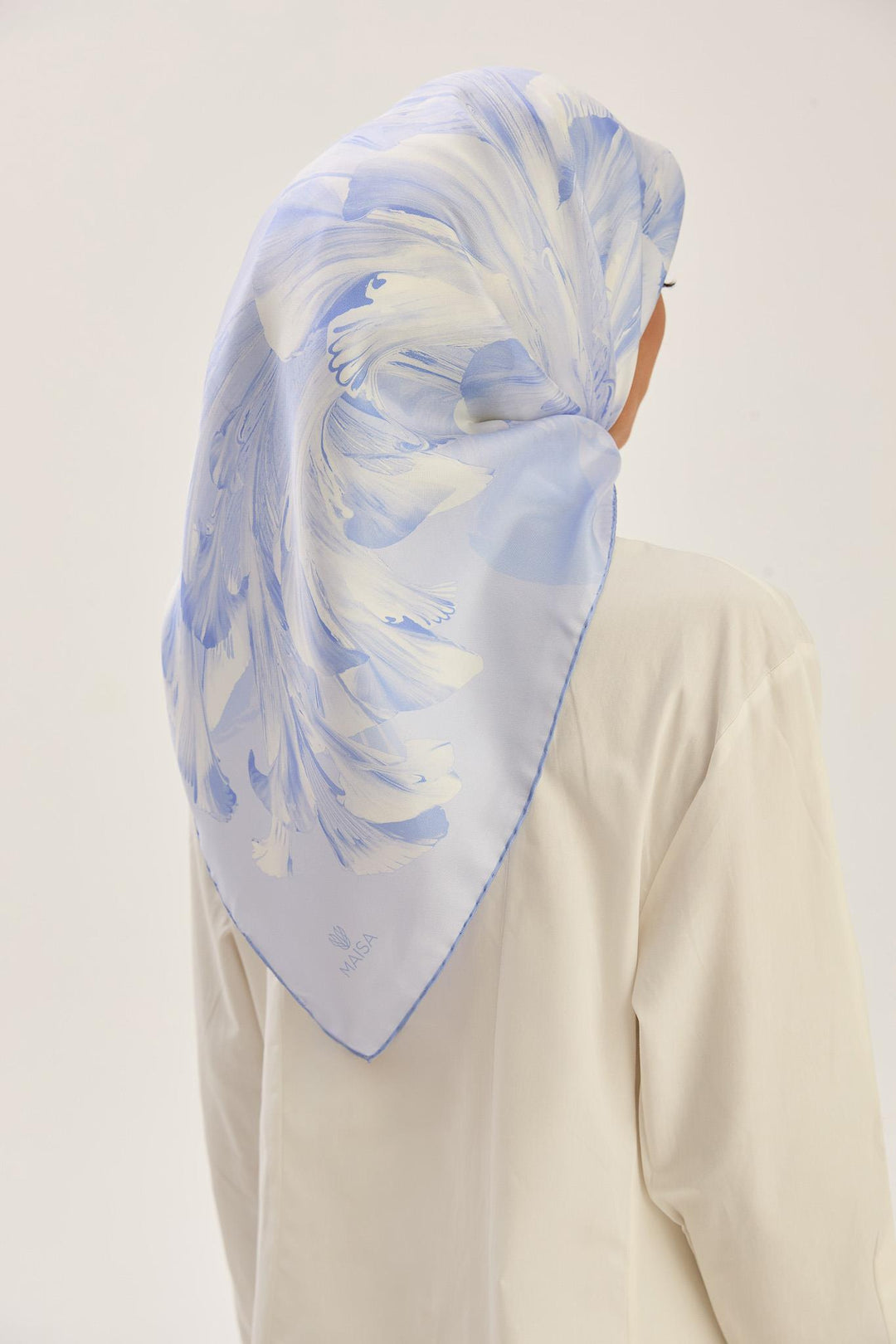 Maisa ZER TİVİL İPEK EŞARP 90*90 CM - LİLA