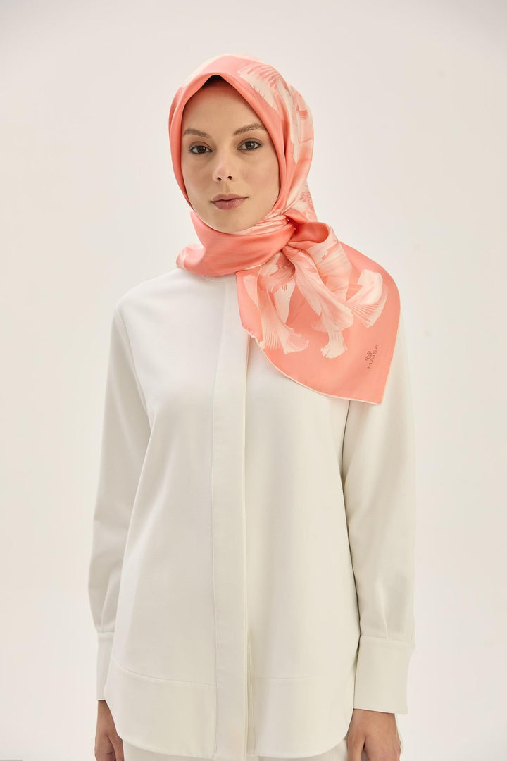 Maisa ZER TİVİL İPEK EŞARP 90*90 CM - SOMON
