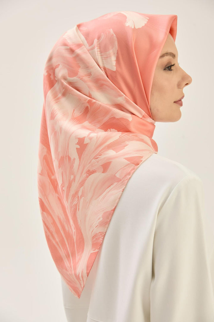 Maisa ZER TİVİL İPEK EŞARP 90*90 CM - SOMON