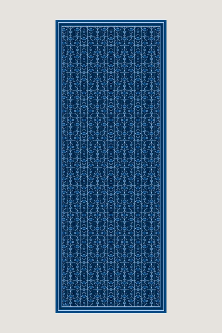 Maisa ZERRE KREP İPEK ŞAL 70*190 CM - MAVİ