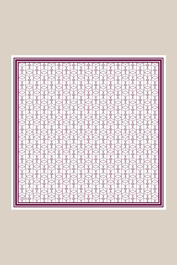 ZERRE TİVİL İPEK EŞARP 90*90 CM - K. FUŞYA - Görsel 6