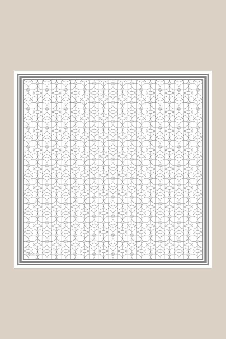ZERRE TİVİL İPEK EŞARP 90*90 CM - K. GRİ - Görsel 8