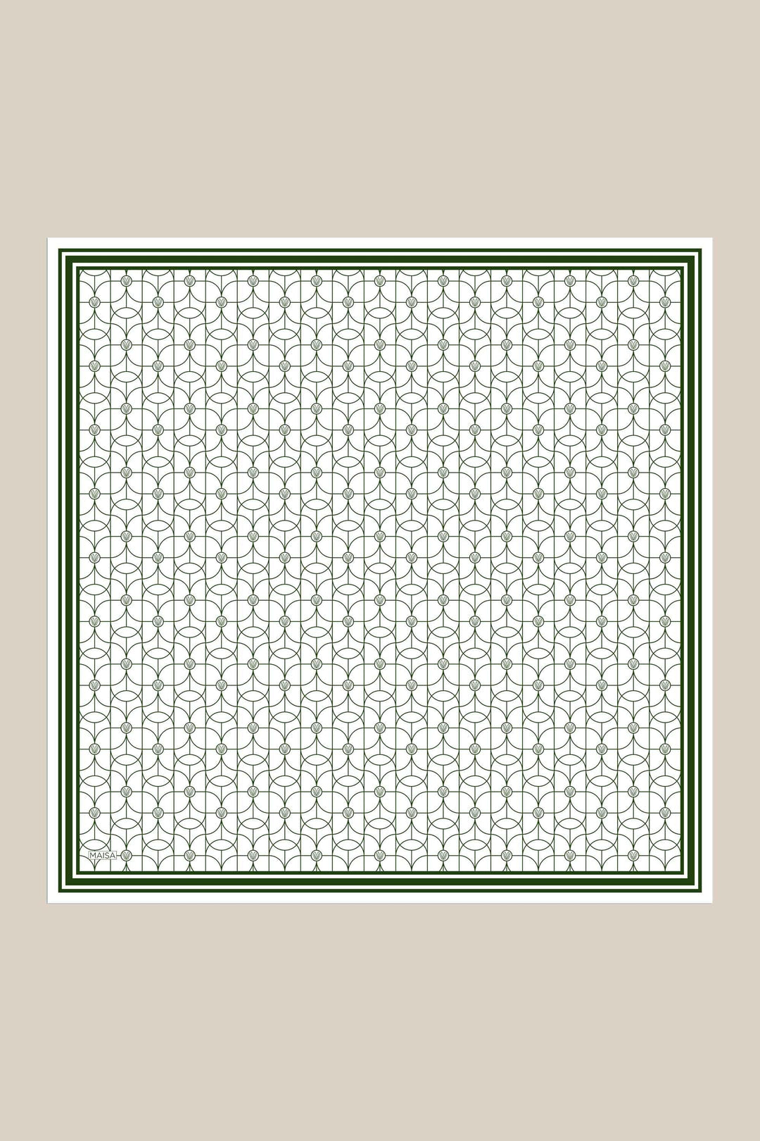 ZERRE TİVİL İPEK EŞARP 90*90 CM - K. YEŞİL - Görsel 7