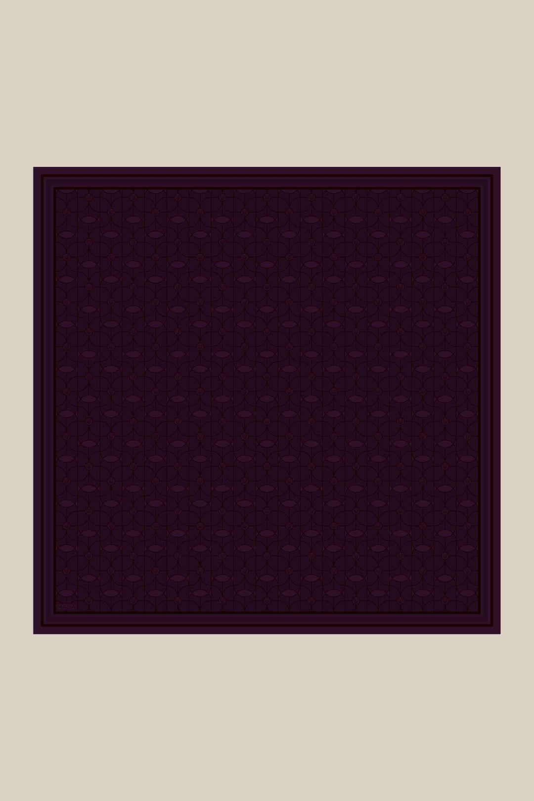 ZERRE TİVİL İPEK EŞARP 90*90 CM - MÜRDÜM - Görsel 6