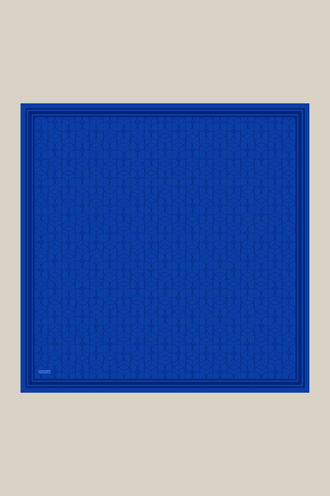 ZERRE TİVİL İPEK EŞARP 90*90 CM - SAKS - Görsel 5