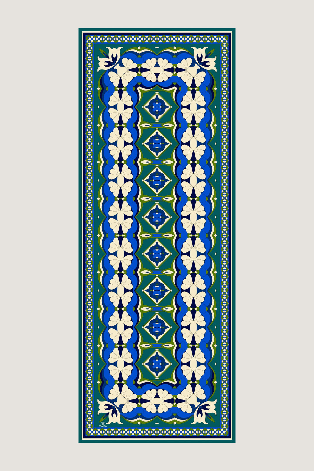 ZEYN PAMUK İPEK ŞAL 70*190 CM - PETROL MAVİSİ 