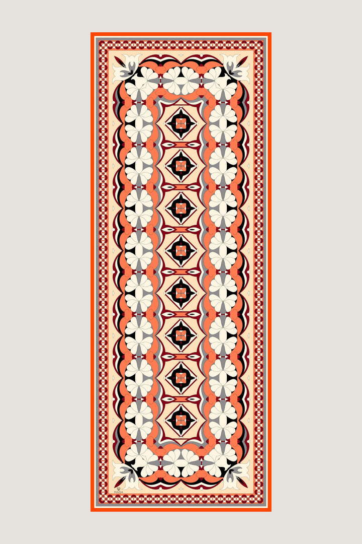 ZEYN PAMUK İPEK ŞAL 70*190 CM - TABA 
