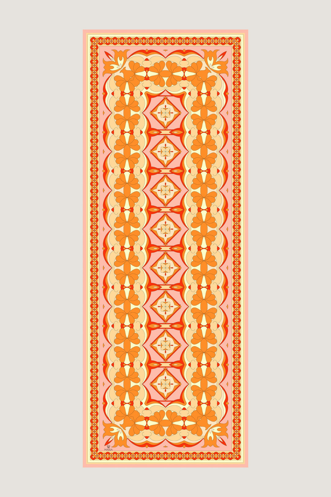 ZEYN PAMUK İPEK ŞAL 70*190 CM - TURUNCU 