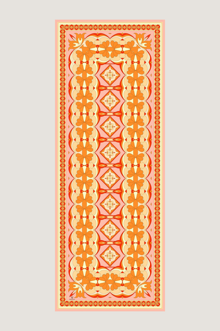 ZEYN PAMUK İPEK ŞAL 70*190 CM - TURUNCU 