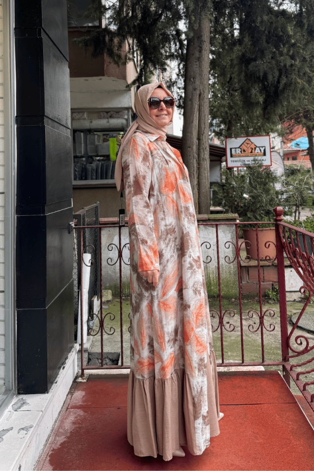 Almarwah İkili Elbise Kahverengi 202739