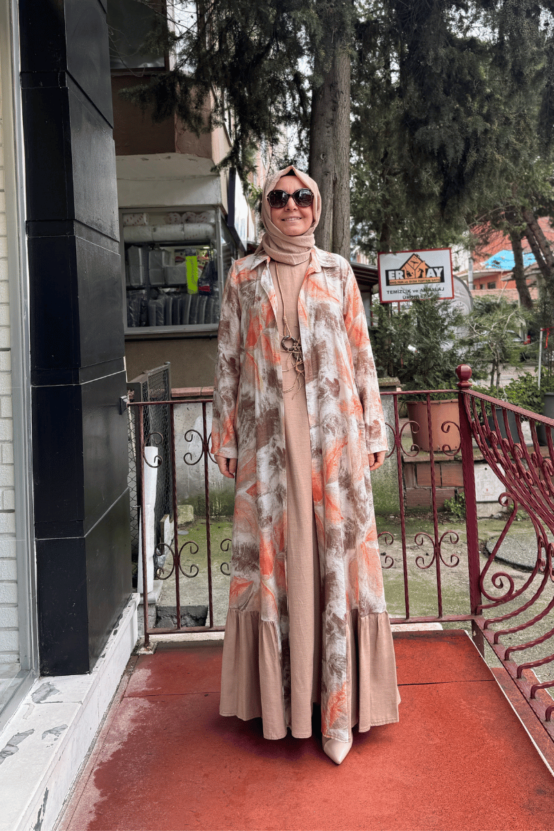Almarwah İkili Elbise Kahverengi 202739