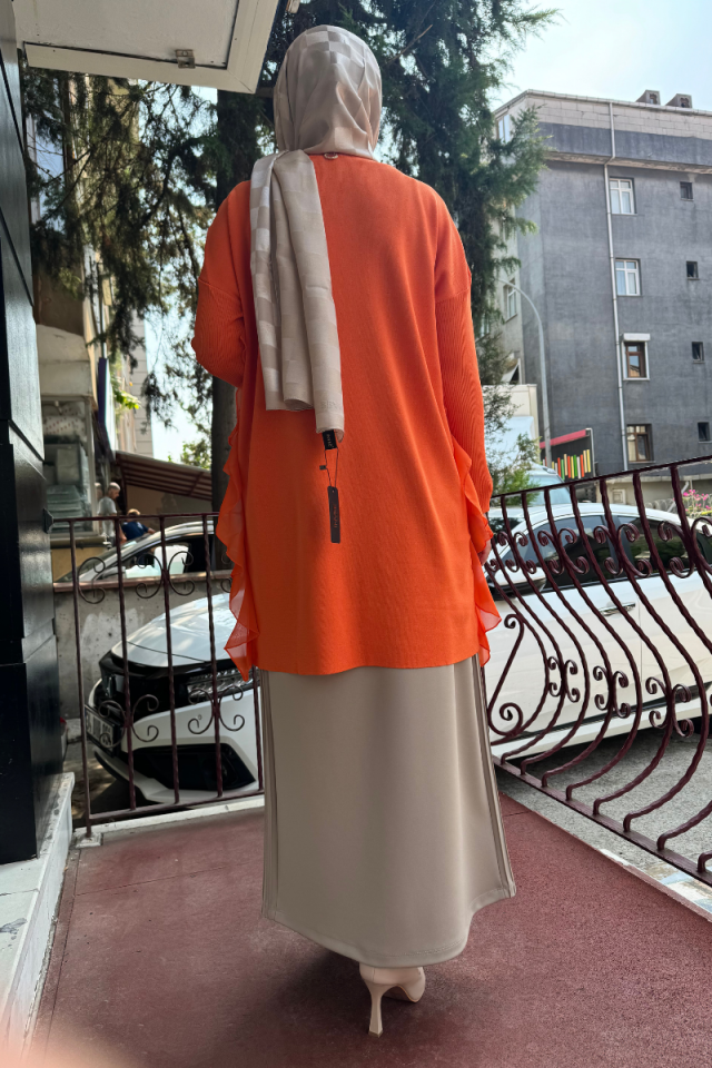 Ghisa Triko Tunik Turuncu 5KOBTNK4689
