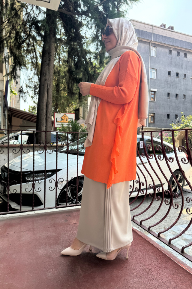 Ghisa Triko Tunik Turuncu 5KOBTNK4689