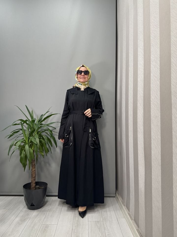 Misswhence Chanel Keten Pardesü Siyah 37523