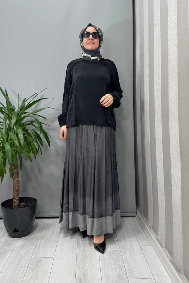 Misswhence Basic Bluz Siyah 37004