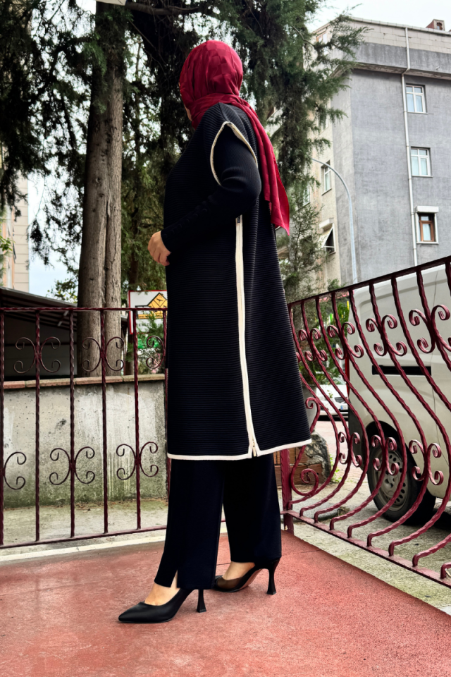 Miss Dalida Bekletme Teknikli Triko Yelek Siyah T25K-1009
