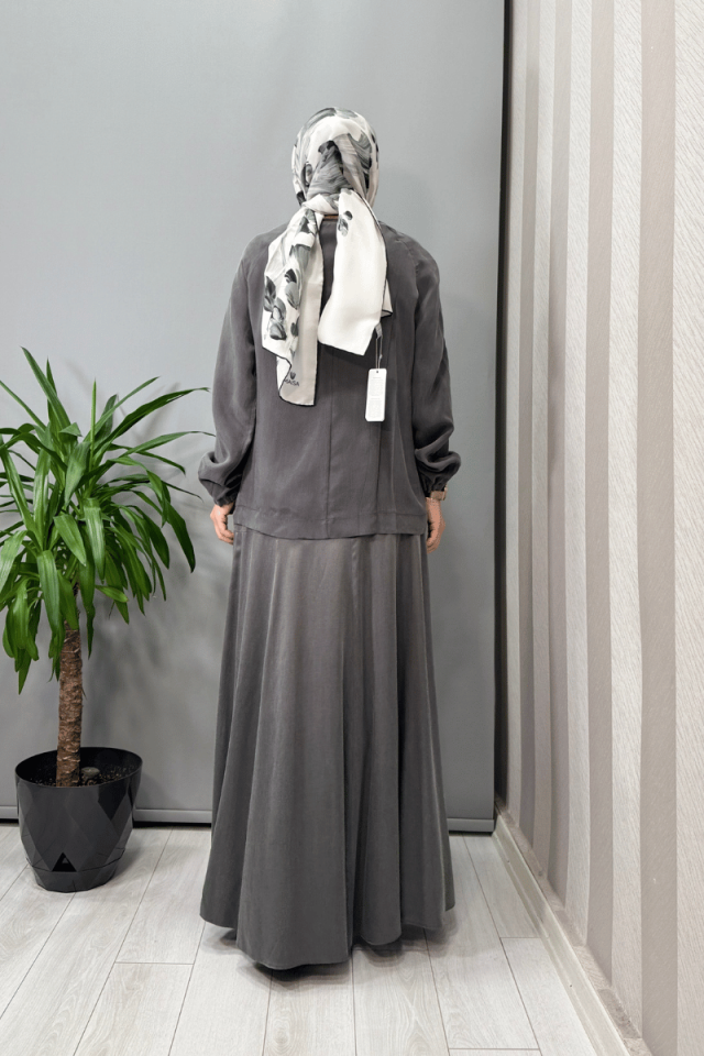 Misswhence Basic Bluz Gri 37004