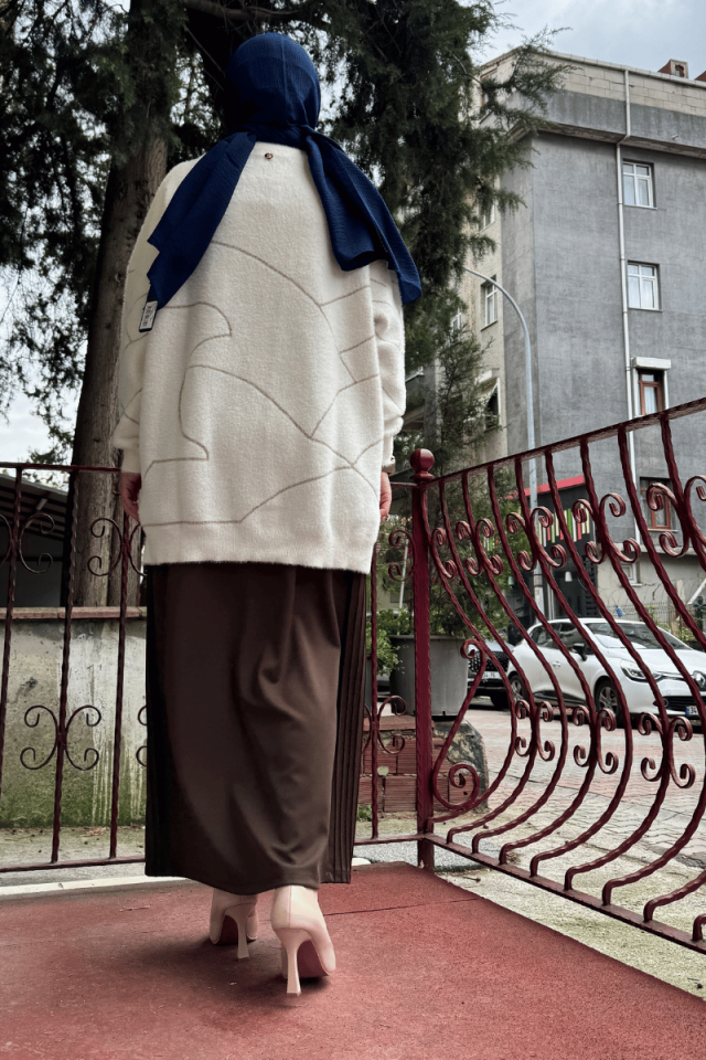 Ghisa Triko Tunik Ekru 5KPİTNK4783