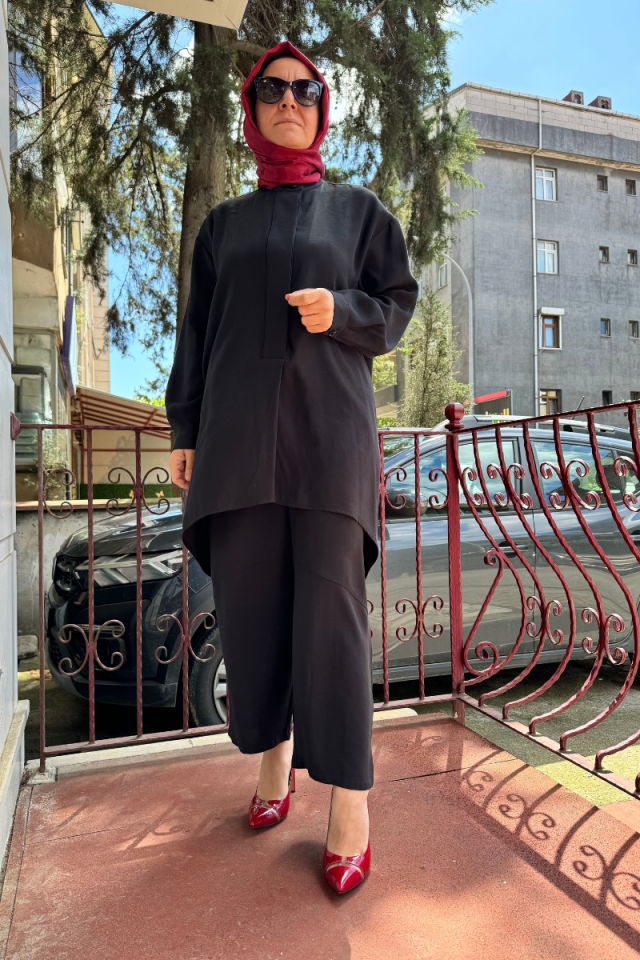 QOOQ Dorle Pantolon Siyah 24SS333