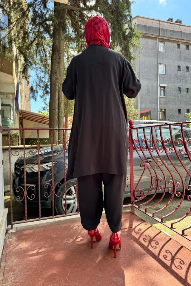 QOOQ Dorle Pantolon Siyah 24SS333