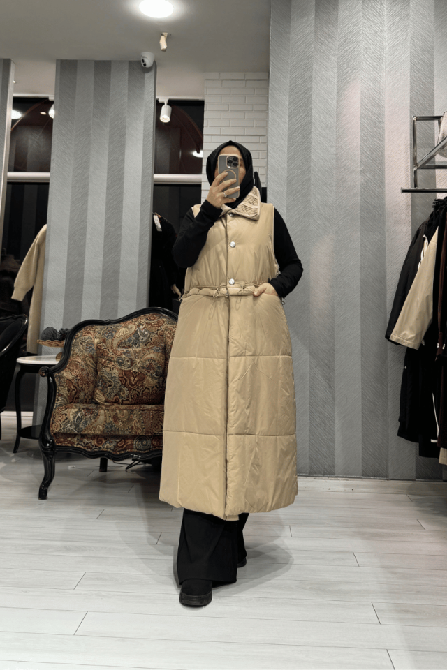 Misswhence Bel Fermuar Detaylı Yelek Taş 36702