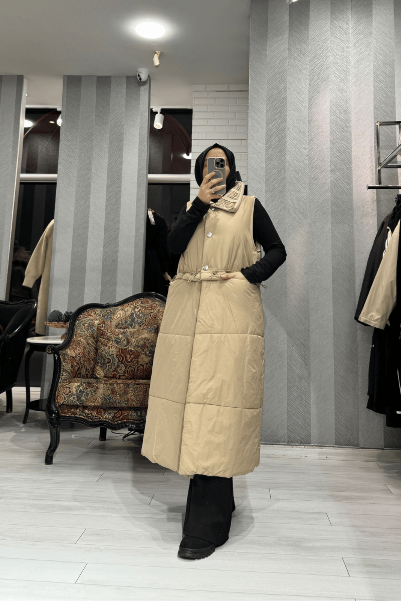 Misswhence Bel Fermuar Detaylı Yelek Taş 36702