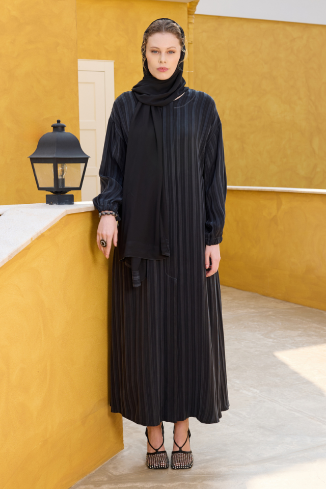 Misswhence Shawl Silk Topcoat/Freshman Black 35504