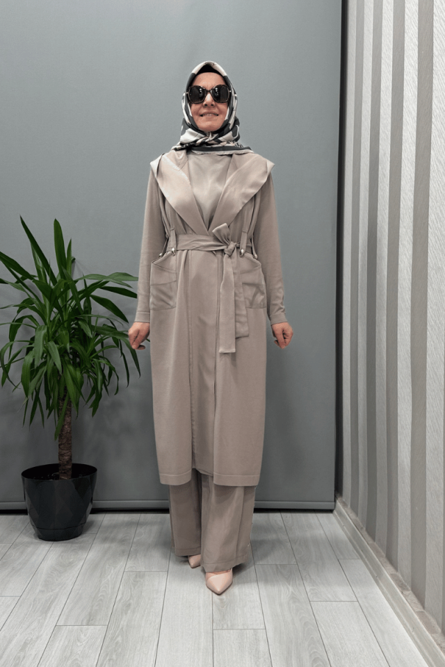 Miss Dalida Kemer Köprülü Düz Renk Kap Mink T25Y-9010