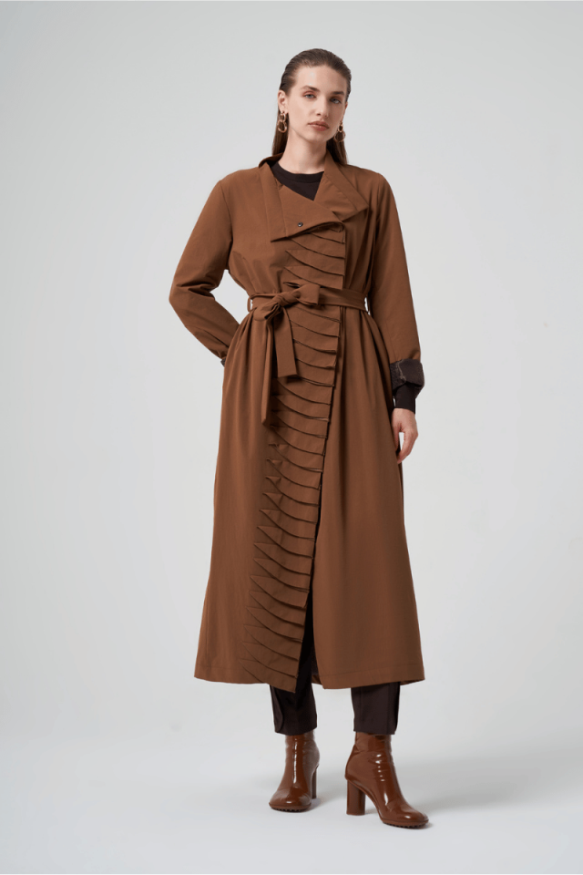 Misswhence Çıtçıtlı Pardesü Taba 36525
