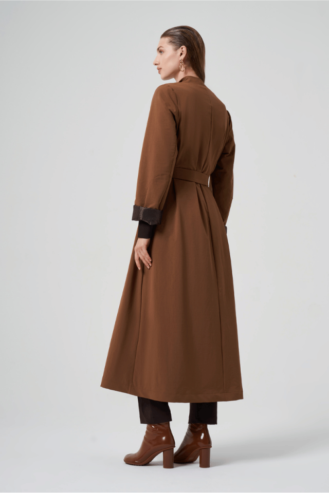 Misswhence Çıtçıtlı Pardesü Taba 36525