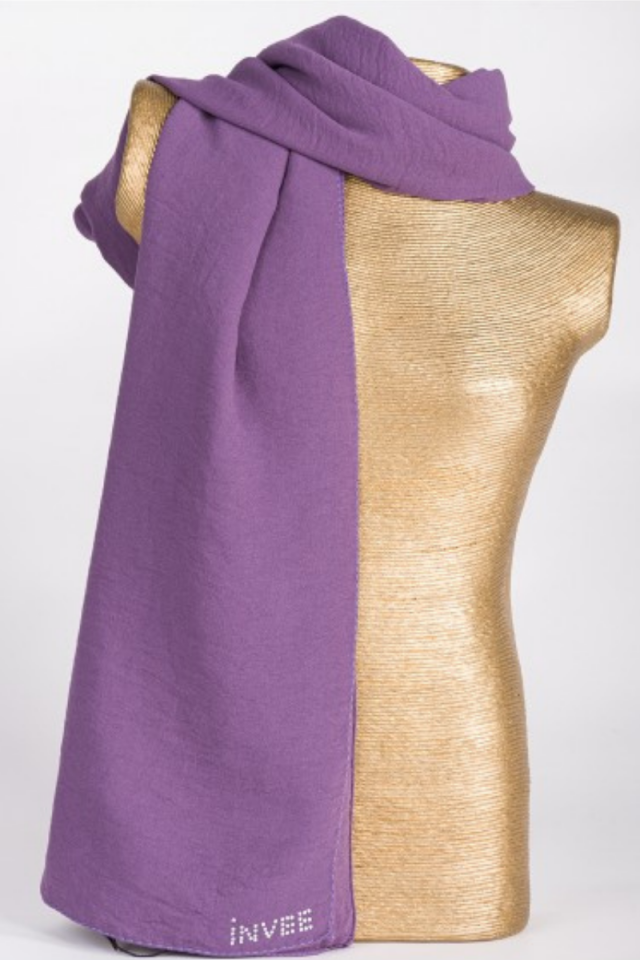 Invee 1246 Purple Jazz Shawl