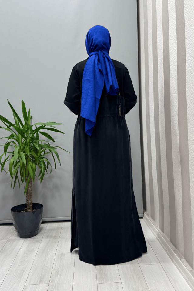 Miss Dalida Beli Bağcıklı Kap Siyah T25Y-8002