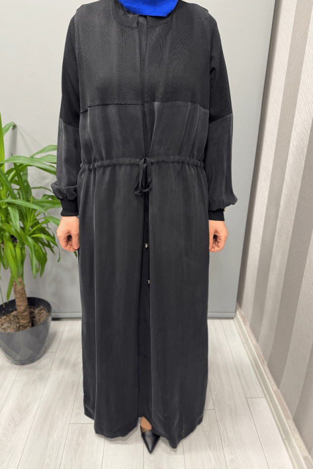 Miss Dalida Beli Bağcıklı Kap Siyah T25Y-8002