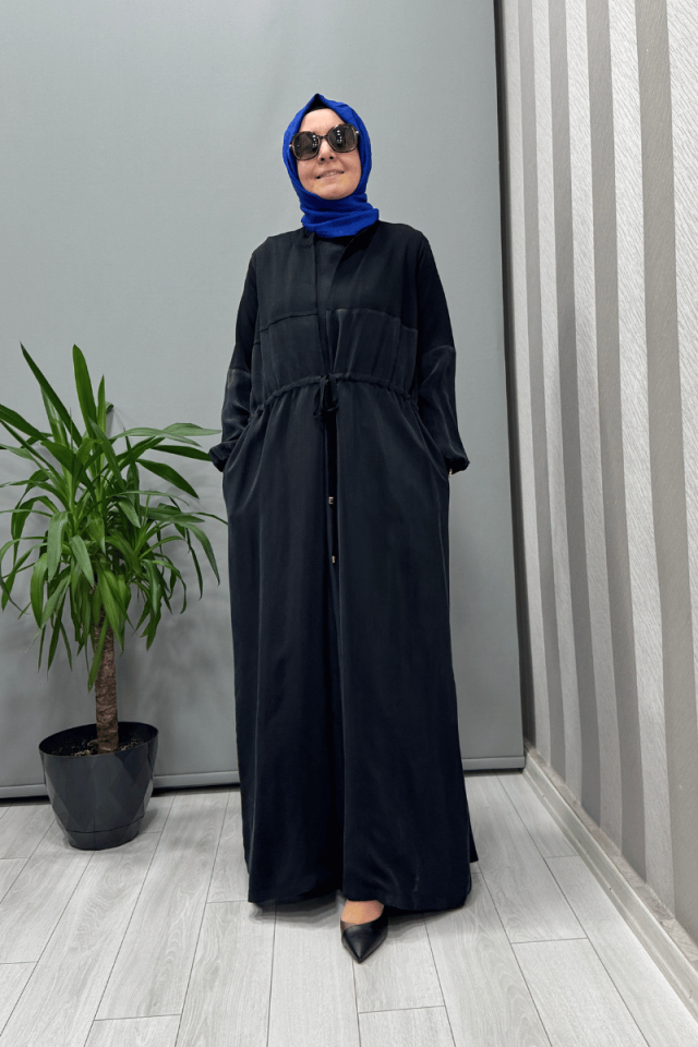 Miss Dalida Beli Bağcıklı Kap Siyah T25Y-8002