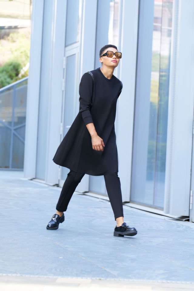 Misswhence Zipper Detail Long Tunic 34012