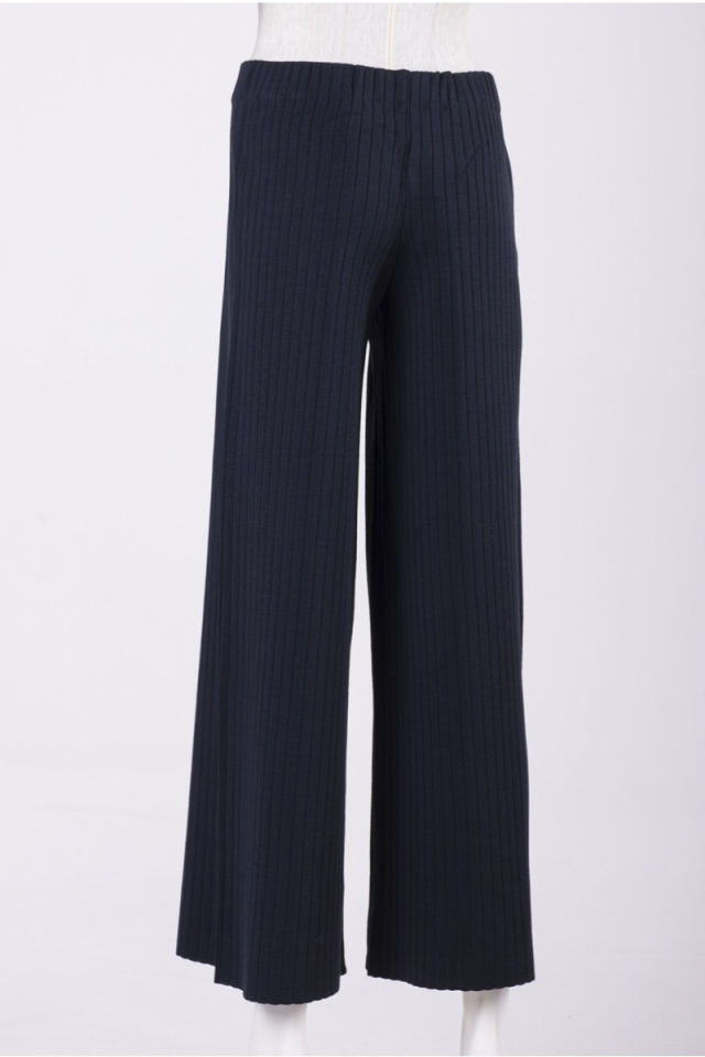 Invee Knitted Trousers-Navy Blue 6410