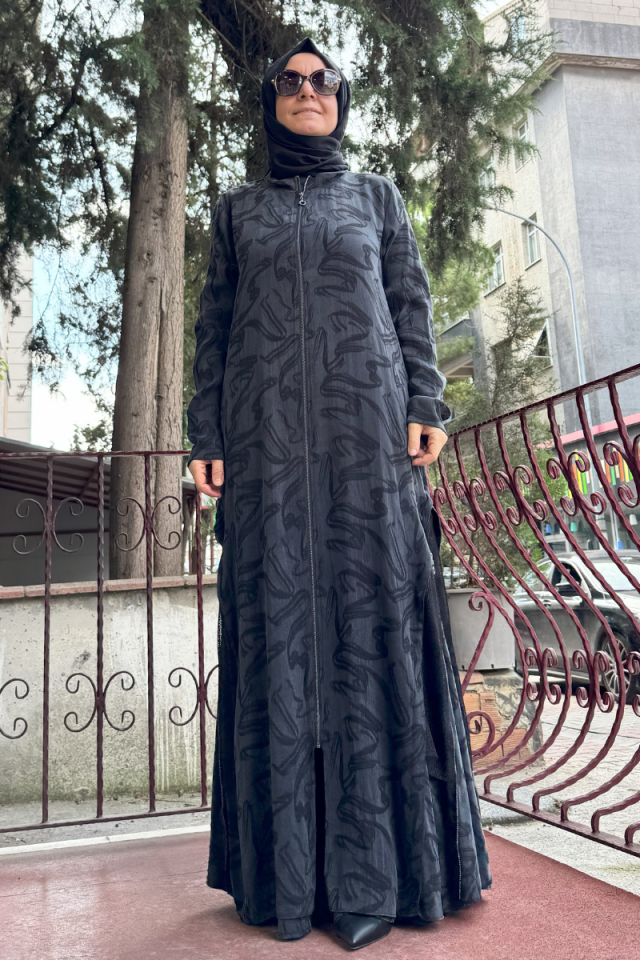 Almarwah Yanı Fermuar Detaylı Kap Siyah 404878