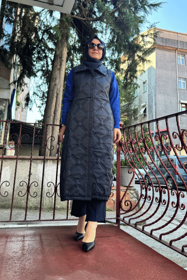 İnvee Yelek Lacivert 6916