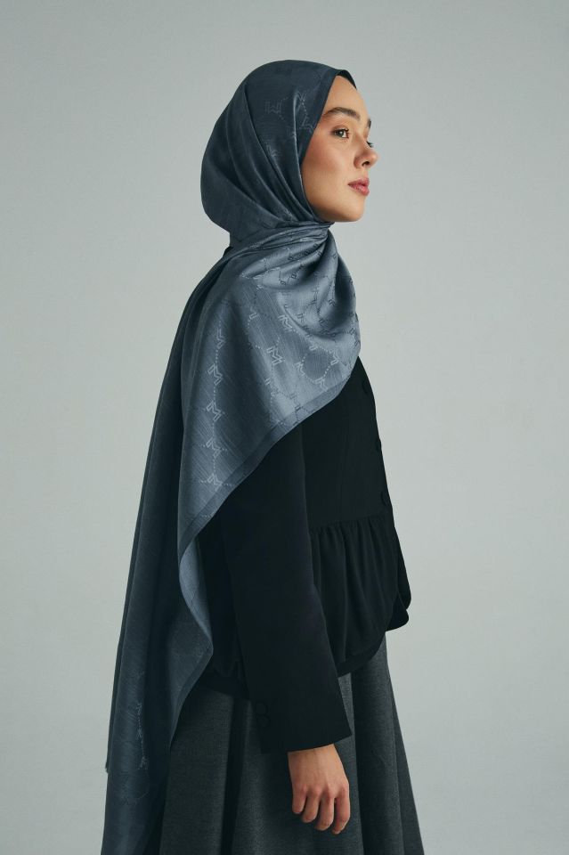 Maisa NEDA PAMUK İPEK ŞAL 70*190 CM - GRİ
