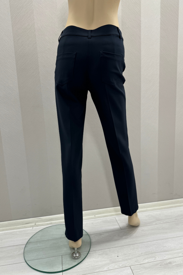 MissWhence Cigarette Pants-Navy Blue 24104