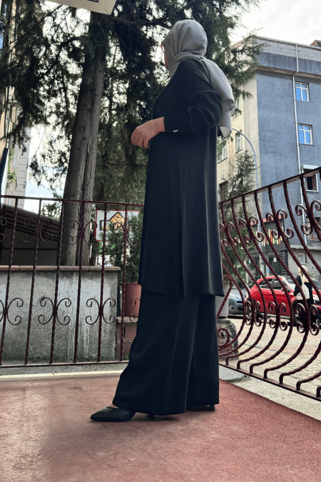 Miss Dalida A Kesim Cupro Tunik Siyah T25K-6004