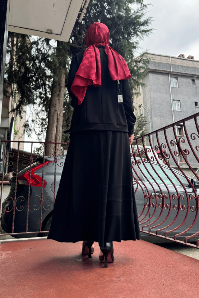 MissWhence Etek Bluz Takım Siyah 36002