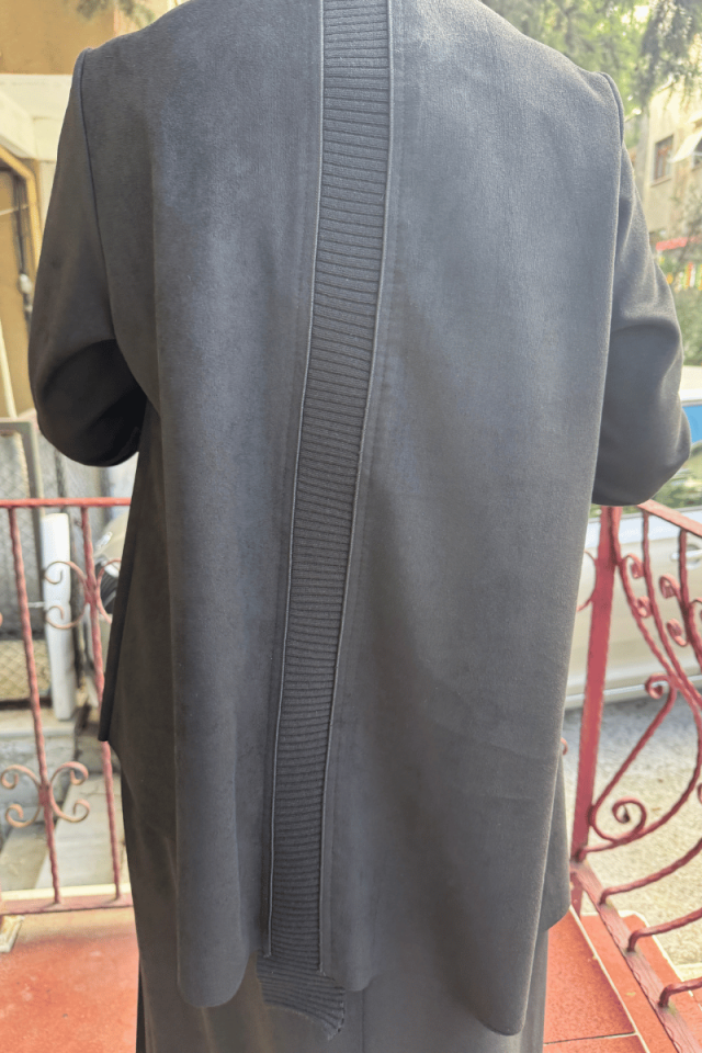 MissWhence Süet Tunik Siyah 36022